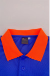 D366 Custom-made color-blocking short-sleeved reflective polo shirt with contrasting color collar and embroidered patch on the left chest pocket Industrial uniform Industrial uniform store