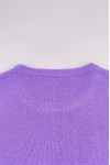 JUM062  Order Ladies Long Sleeve Knitted Sweater Design Purple Round Neck Solid Color Sweater Sweater Supplier