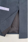 BWS266 Group custom-made women's suits custom-made suit jacket style round neck hidden button women's suit corporate suit jacket gray women's suit