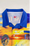 P1428 Order Men's Long Sleeve Dye Sublimation Polo Shirt Personal Design Water Sports 3 Button Chest Left Front Chest Pocket Printing Throughout Dye Sublimation Manufacturer 100%Polyester