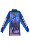 P1435 Custom-made long-sleeved men's polo shirt sublimation fashion design equestrian festival competition equestrian activities whole piece printing dye sublimation factory three buttons