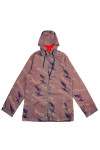 J961 Custom-made khaki windbreaker jacket with personal design hooded full-piece printed hem adjustment buckle windbreaker jacket factory