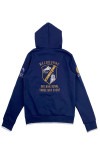 Z572  Online order for women's long-sleeved sweater jacket Customized navy blue embroidered LOGO sweater Sweater center 