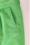 H252 Custom-made green long diagonal trousers with French coin pocket design diagonal trousers specialty store