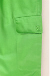 H252 Custom-made green long diagonal trousers with French coin pocket design diagonal trousers specialty store