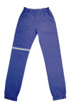 H253 Order online to order royal blue slanted pants, custom-made reflective striped work pants, slanted pants garment factory