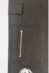 H259 Order online order black slanted pants, custom-made metal zipper pockets, multi-pocket slanted pants, slanted pants garment factory 