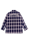 R350 Bulk order long-sleeved shirts Personally designed plaid embroidery LOGO group plaid shirt Shirt garment factory 