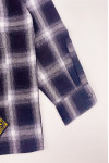 R350 Bulk order long-sleeved shirts Personally designed plaid embroidery LOGO group plaid shirt Shirt garment factory 