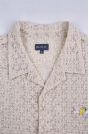 R355 Exclusive Design Women's Short Sleeve Shirt Fashion Design Lace Embroidered Logo Shirt Lace Shirt Center 60%Cotton 40%Nylon 