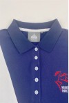 P1448  Custom-made contrasting color sleeve contrasting color shirt body women's polo shirt design international equestrian event embroidered logo 5 buttons design equestrian competition equestrian competition equestrian team clothing 