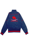 J981  Customized red zipper windbreaker jacket design embroidered logo windbreaker jumping horse jumping horse competition pony club 100%Polyester  Cotton Airplane Jacket Design 