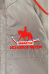 J981  Customized red zipper windbreaker jacket design embroidered logo windbreaker jumping horse jumping horse competition pony club 100%Polyester  Cotton Airplane Jacket Design 