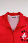 J986   Custom-made red solid color men's windbreaker jacket design embroidered printed windbreaker logo inside mesh windbreaker jacket supplier 