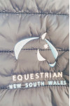 J967  Custom-made vest hooded padded down jacket design embroidered logo down jacket equestrian competition vest jacket hooded padded jacket 100% Polyester Australia zip cord design 