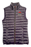 J974  Design fashion embroidered vest hooded down jacket Custom-made Australian equestrian competition World Cup down vest jacket Traditional metal button design equestrian club equestrian competition 