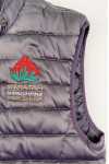 J974  Design fashion embroidered vest hooded down jacket Custom-made Australian equestrian competition World Cup down vest jacket Traditional metal button design equestrian club equestrian competition 