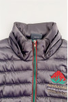 J974  Design fashion embroidered vest hooded down jacket Custom-made Australian equestrian competition World Cup down vest jacket Traditional metal button design equestrian club equestrian competition 