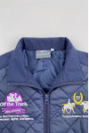 J976  Tailor-made slim women's plaid down jacket design fashion embroidered logo traditional metal buckle design New South Wales Equestrian Athlete Padded Jacket Supplier Equestrian Competition 