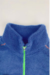 Z580  Customized fluorescent zipper polar fleece sweater design embroidered logo polar fleece jacket polar fleece design factory 