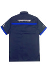 D370   Custom T-shirt collar industrial uniform design embroidered logo industrial uniform fork design car room work clothes industrial uniform factory  Tires Chemicals Auto parts Japanese auto repair industry