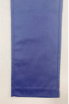 H261   Custom-made solid color long slanted pants with side pockets embroidered logo slanted pants French coin pocket design belt belt trousers design slanted pants supplier  Waist button adjustment design