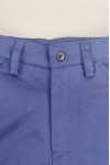 H261   Custom-made solid color long slanted pants with side pockets embroidered logo slanted pants French coin pocket design belt belt trousers design slanted pants supplier  Waist button adjustment design
