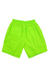 U391  Customized fluorescent green sports shorts design blue embroidered logo shorts sports pants supplier Lock bag multi bag