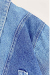 JN021   Design fashion blue denim jacket custom embroidered logo denim jacket metal button design denim jacket production factory denim jacket design company 100% polyester