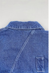 JN022   Design dark blue fashion stitching women's denim shirt custom embroidered logo metal button design denim jacket production factory denim jacket design company 100% polyester