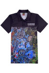 P1481 Custom Made Black Short Sleeve Polo Dye Sublimation Order Men's All Over Printed Three Buttons Dye Sublimation Manufacturer 100%Polyester
