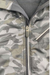 J989 Custom-made black long-sleeved windbreaker jacket fashion design camouflage reflective decorative strip zipper windbreaker windbreaker jacket center