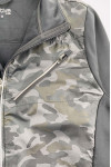 J989 Custom-made black long-sleeved windbreaker jacket fashion design camouflage reflective decorative strip zipper windbreaker windbreaker jacket center