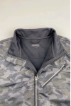 J989 Custom-made black long-sleeved windbreaker jacket fashion design camouflage reflective decorative strip zipper windbreaker windbreaker jacket center