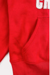 Z590 Large supply of red sweater design hooded patch LOGO sweater garment factory 