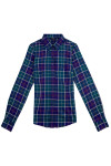 R168 Tailor Checkered Shirts Order Women's Shirts Design Shirt Style Shirt Wholesaler HK 