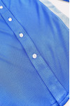 R370 Bulk Order Blue Long Sleeve Shirt Supply Contrast Shirt Side Double Breast Pocket Property Management Shirt