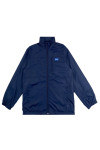 J991 Large order royal blue windbreaker jacket Elastic cuff left chest zip pocket windbreaker jacket 100% Polyester