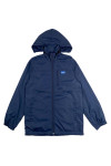 J991 Large order royal blue windbreaker jacket Elastic cuff left chest zip pocket windbreaker jacket 100% Polyester