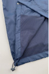 J991 Large order royal blue windbreaker jacket Elastic cuff left chest zip pocket windbreaker jacket 100% Polyester