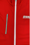 J993 Tailor-made red windbreaker jacket design business collar windbreaker jacket sports windbreaker printed LOGO contrast color zipper pocket Radio Television Hong Kong