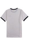 T1099 A large number of custom-made round-neck short-sleeved T-shirts, custom-made contrast color cuffs, white T-shirt specialty store