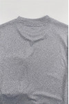 T1102 Order online gray short-sleeved T-shirt fashion design left chest zipper pocket floral gray