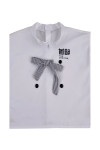 KI113 Order Chef Suits Fashion Design Double Breasted Ribbon Design Striped Apron Apron Specialty Store 