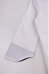 KI114 A large number of custom-made long-sleeved white chef uniforms with a design collar and double-breasted chef uniforms Chef clothing center 