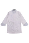 KI114 A large number of custom-made long-sleeved white chef uniforms with a design collar and double-breasted chef uniforms Chef clothing center 