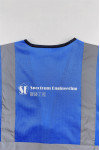 D376 Order online blue industrial vest jacket design print LOGO engineering jacket reflective strip industrial uniform