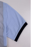 D377 Bulk order blue short-sleeved polo shirt industrial uniforms Customized embroidered LOGO contrast collar industrial uniforms Industrial Uniform Center