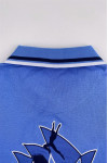 P1497  Design Contrasting Color Girls Polo Shirt Custom 5 Buttons Embroidered Logo Polo Shirt Contrasting Color Blue White Collar Equestrian Club Equestrian Club Jumping Australia 