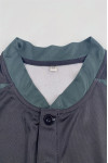 P1499   Order Men's V Neck Sublimation Polo Shirt Design Baseball Tracksuit Two Buttons Sublimation Polo Shirt USA 